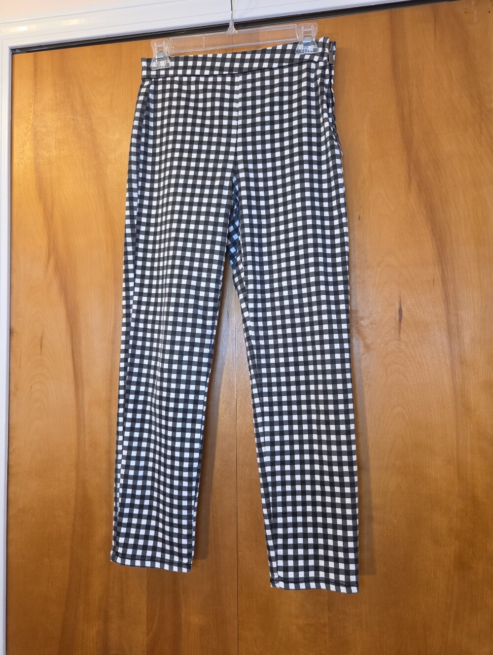 Rachel Roy Women's Black & White Gingham Pants, Size 2 $95
